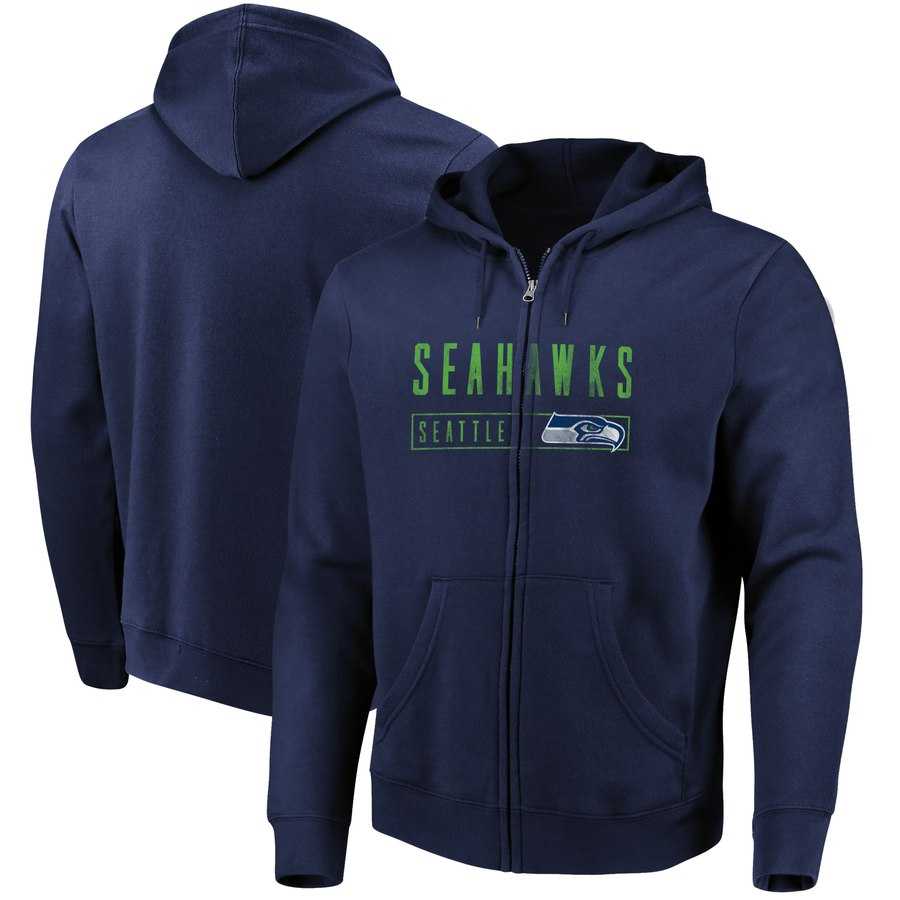 Men's Seattle Seahawks Majestic Hyper Stack Full Zip Hoodie College Navy,We sell and wholesale Men's Seattle Seahawks Majestic Hyper Stack Full Zip Hoodie College Navy on line form chian!